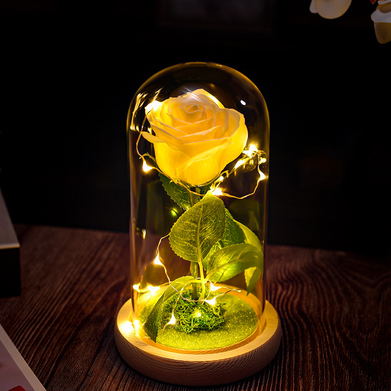 Simulated Rose Birthday Gift Couple Lottery